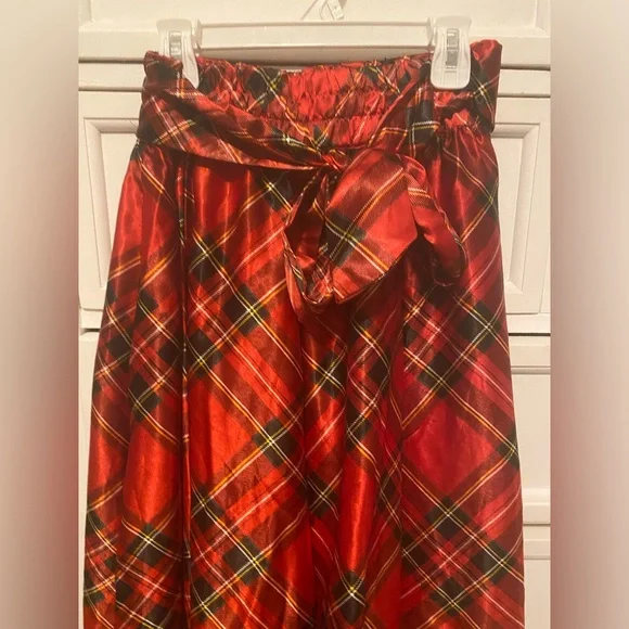 NWT plaid bow maxi skirt - Picture 3 of 7
